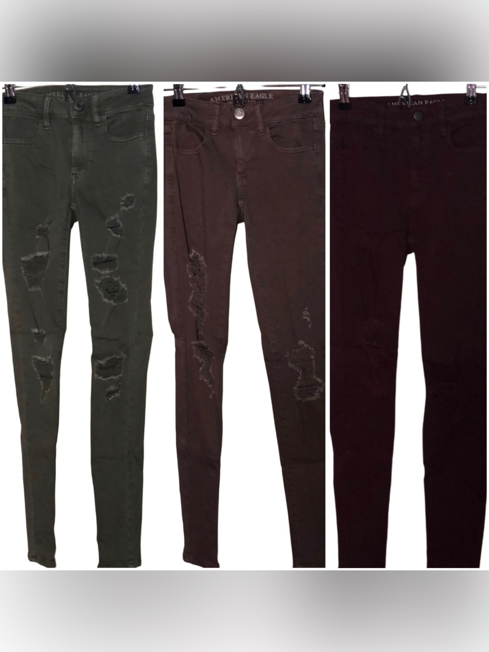 American Eagle High Rise Skinny Jean Bundle of 3. Great Condition, size US00.